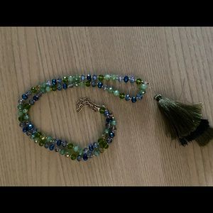 Womens multi colored necklace